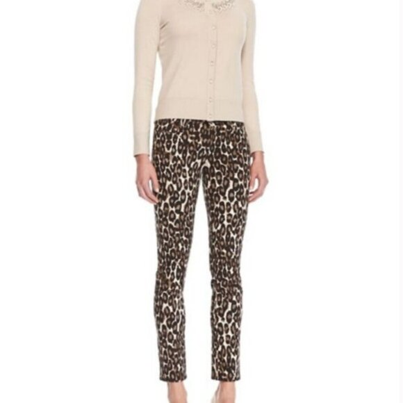 Kate Spade Broome Street Leopard Print Jeans Sz 26 - Picture 2 of 16
